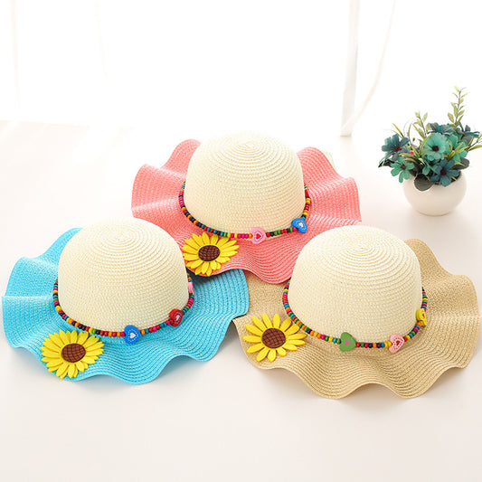 summer sun shade straw hat set