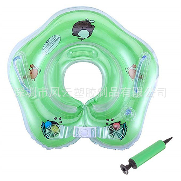 Come To Map Inflatable Baby Neck Ring Inflatable Baby Neck Swimming Card Ring Double Airbag Protection Swimming Ring