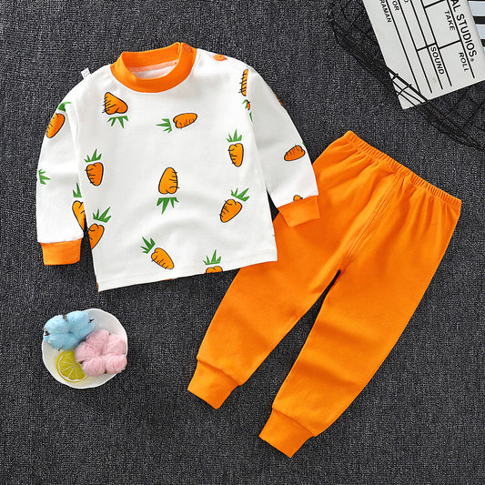 Children's Underwear Set cotton Two-piece Cotton Sweater Pajamas