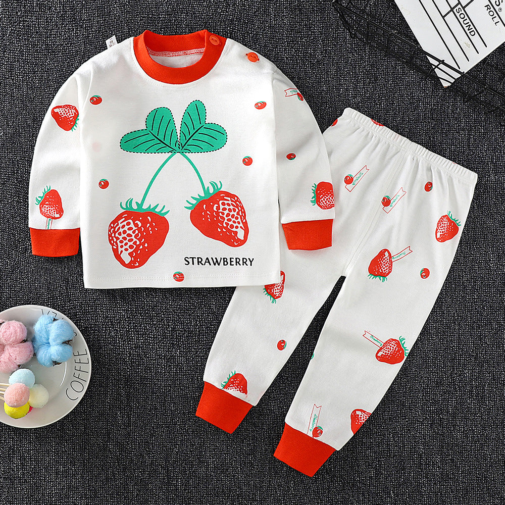 Children's Underwear Set cotton Two-piece Cotton Sweater Pajamas