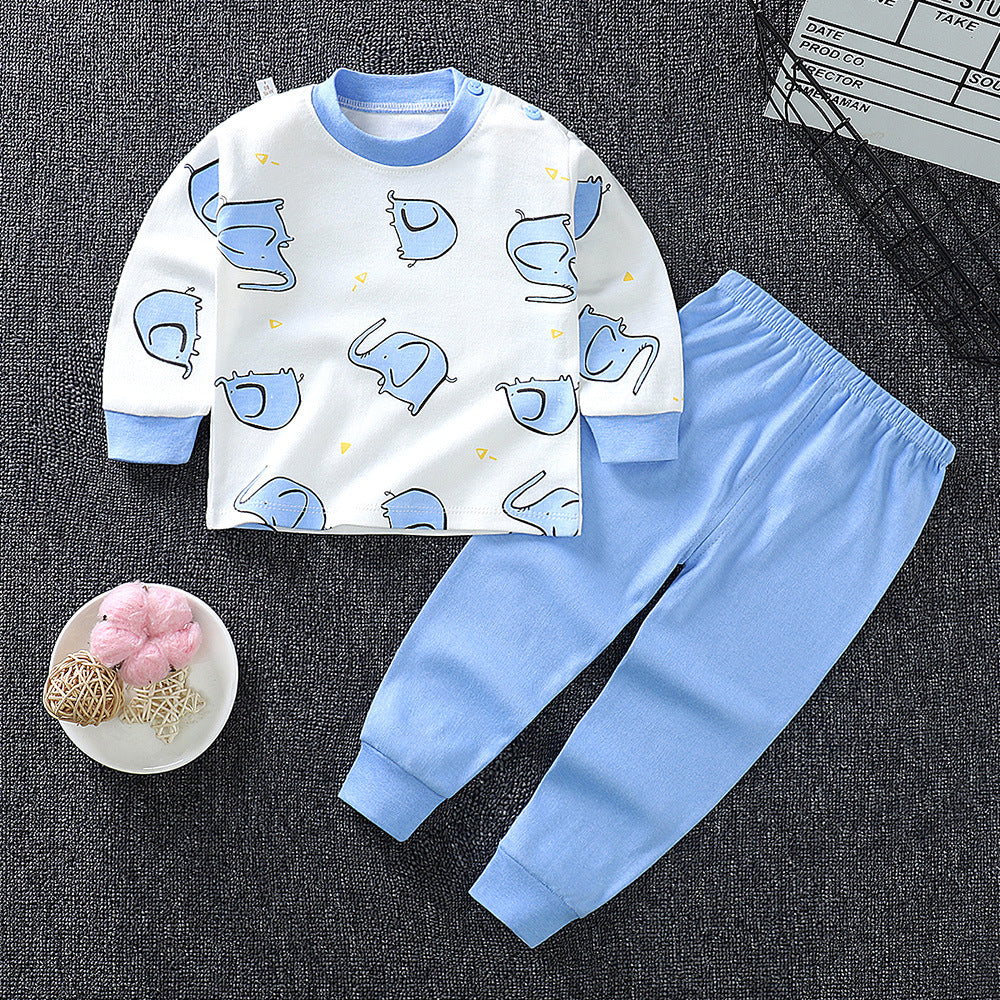 Children's Underwear Set cotton Two-piece Cotton Sweater Pajamas