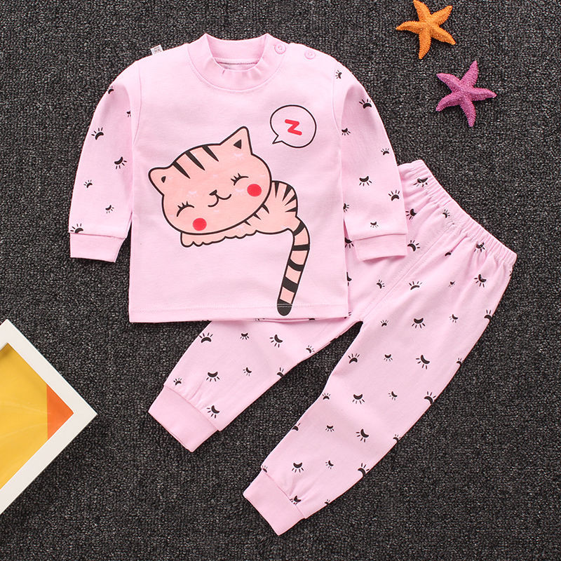 Children's Underwear Set cotton Two-piece Cotton Sweater Pajamas