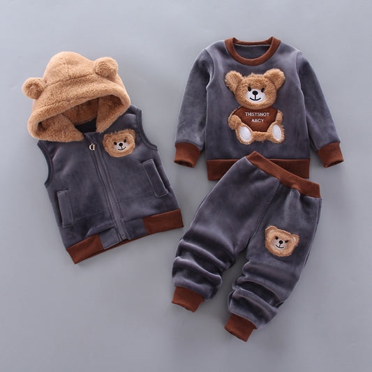 Three-piece children's clothing girls spring clothing