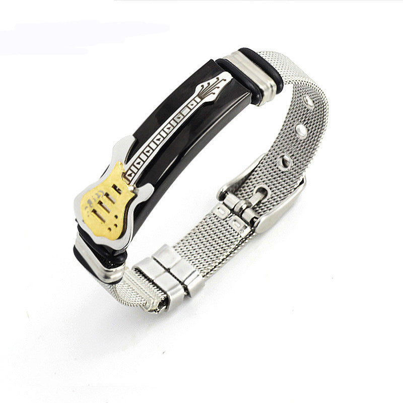 Foreign Trade New Product Milanese Watch Strap Polished Guitar Strap Bracelet Stainless Steel Jewelry