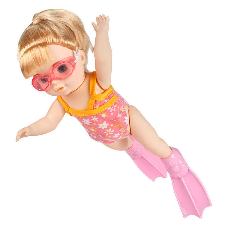 Electric floating swimming doll