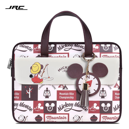 Dijia Newspaper Laptop Bag Cute Female For Huawei Apple 13/14/15 Inch Computer Handbag