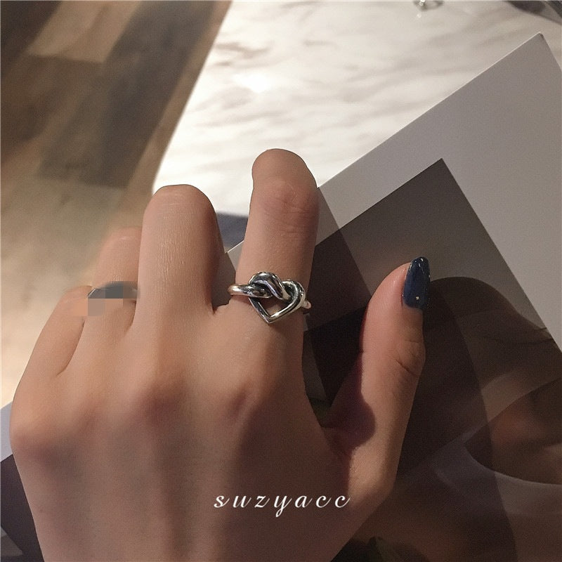 Ins Trend Retro Ring Ring Female Thai Silver Cold Wind Chain Simple Fashion 2022 New Korean Jewelry