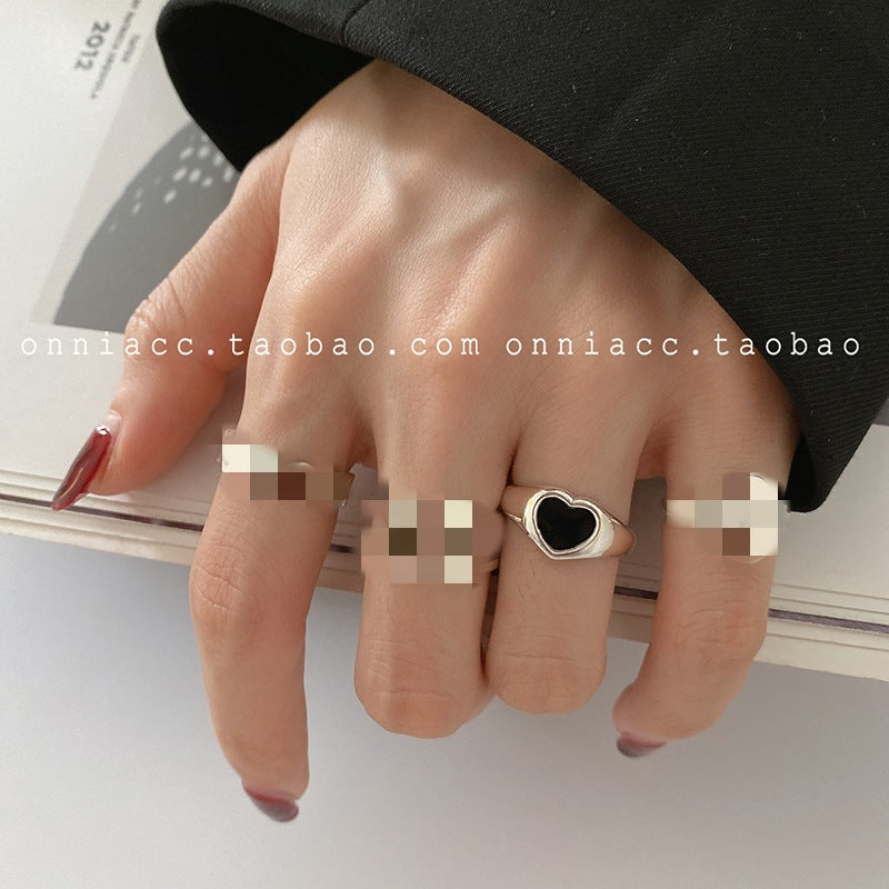 Ins Trend Retro Ring Ring Female Thai Silver Cold Wind Chain Simple Fashion 2022 New Korean Jewelry