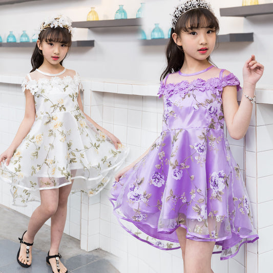 Girls Dress Summer New European And American Dress Princess Dress